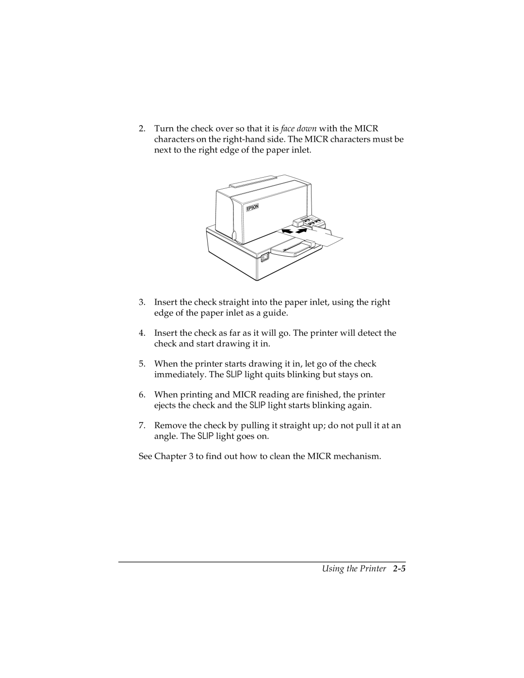 Seiko TM-U590/U590P manual Using the Printer 