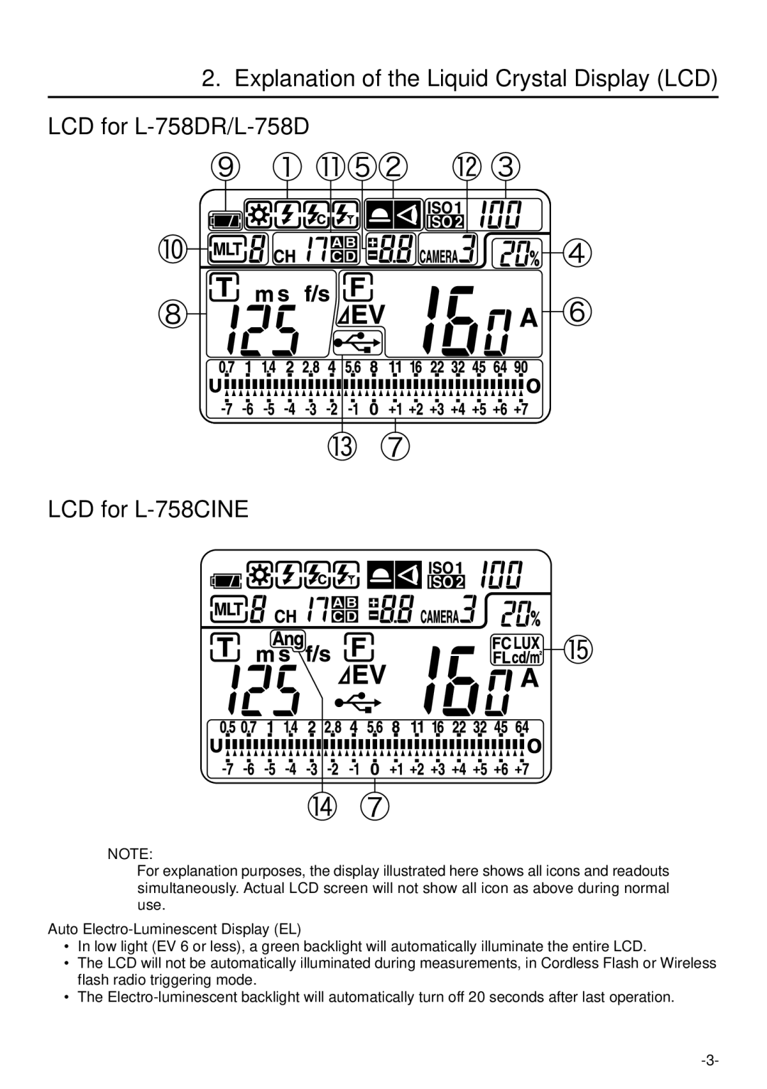 Sekonic L-758DR manual 