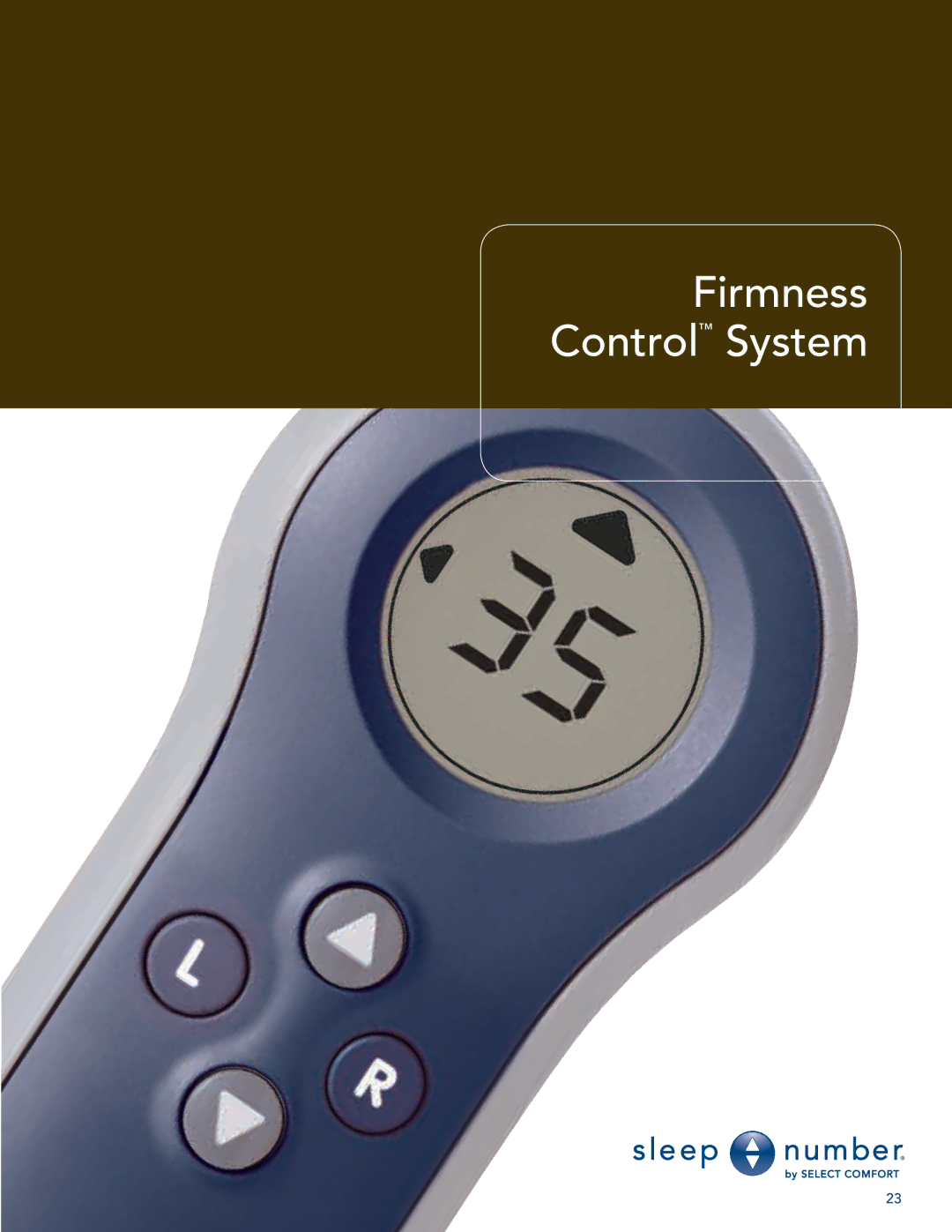 Select Comfort U 3000 manual Firmness Control System 