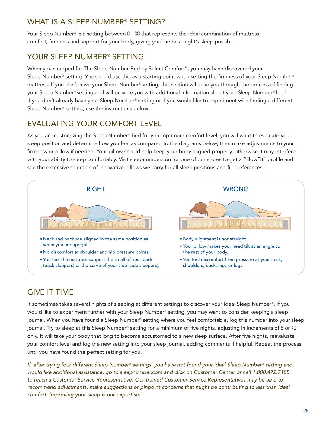 Select Comfort U 3000 manual What is a sleep number sETTING? 