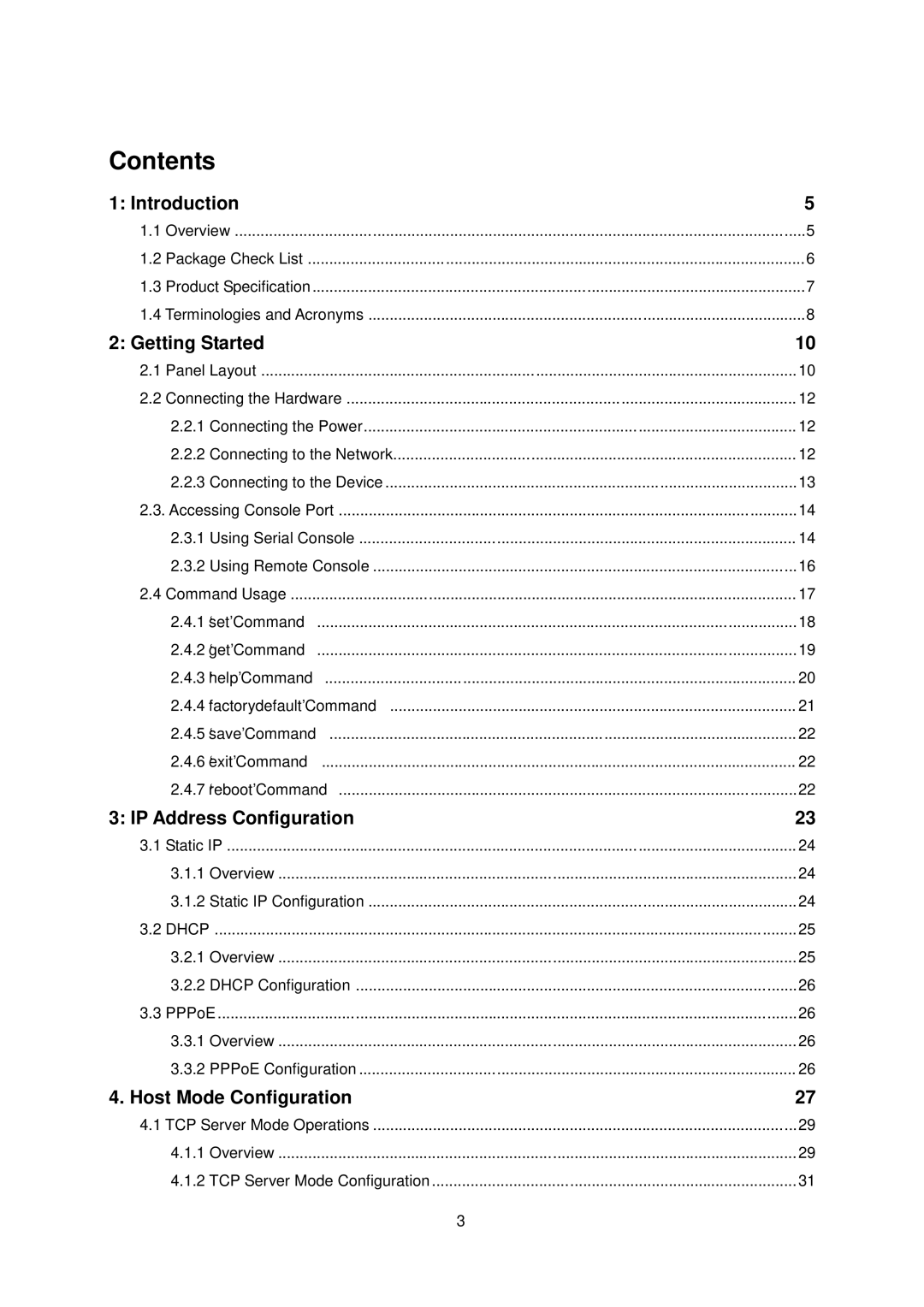 Senatek LS100 manual Contents 