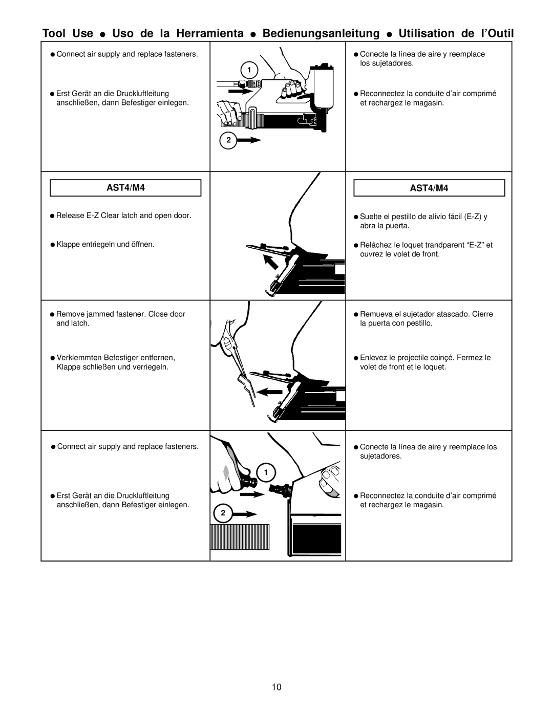 Senco operating instructions AST4/M4 