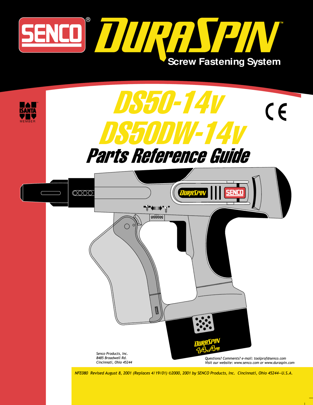 Senco manual DS50-14v DS50DW-14v 