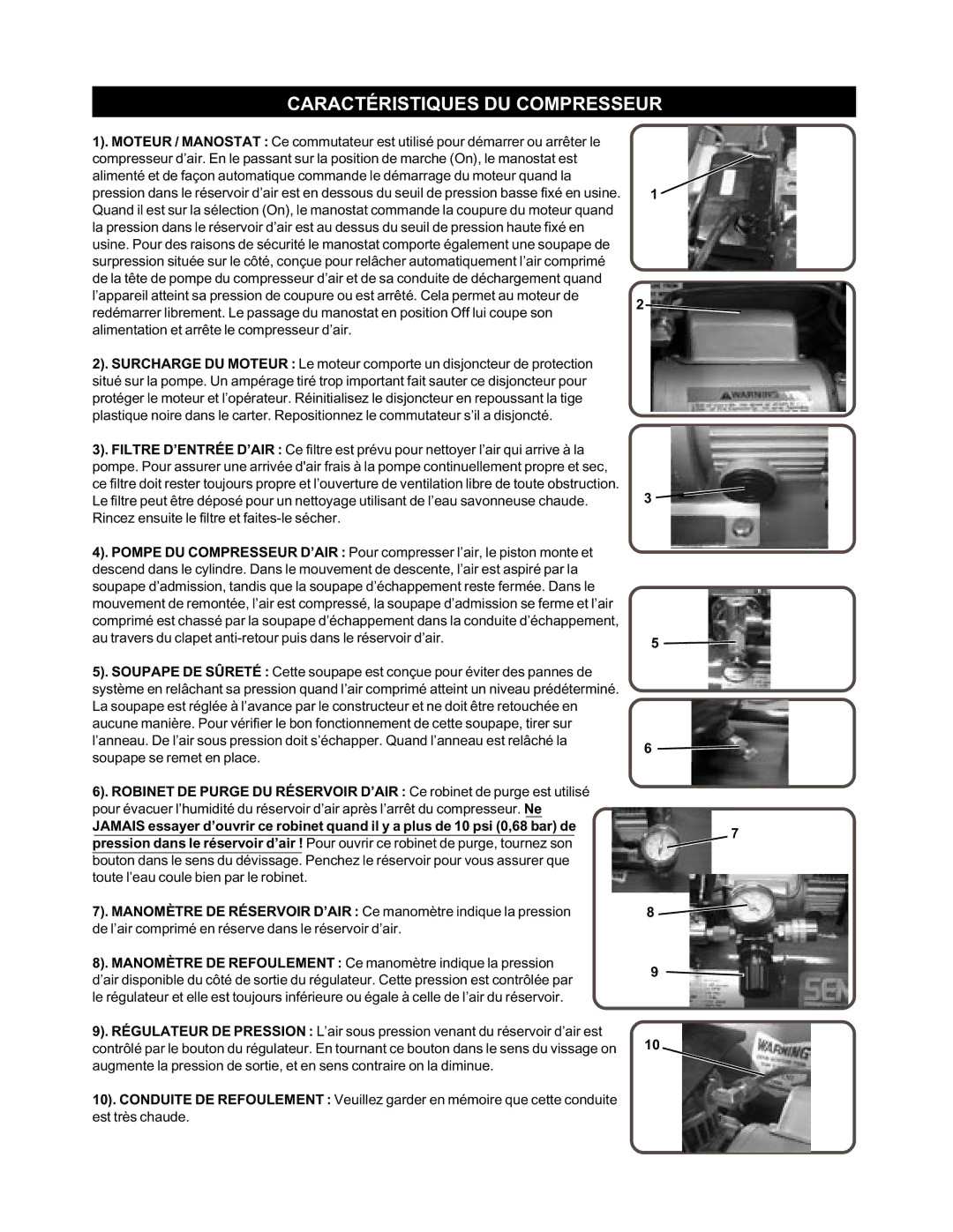 Senco PC1010 operating instructions 