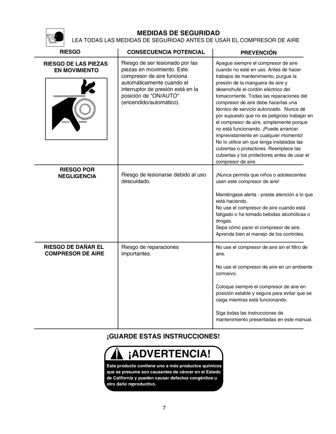 Senco PC1010 operating instructions ¡GUARDE Estas Instrucciones 