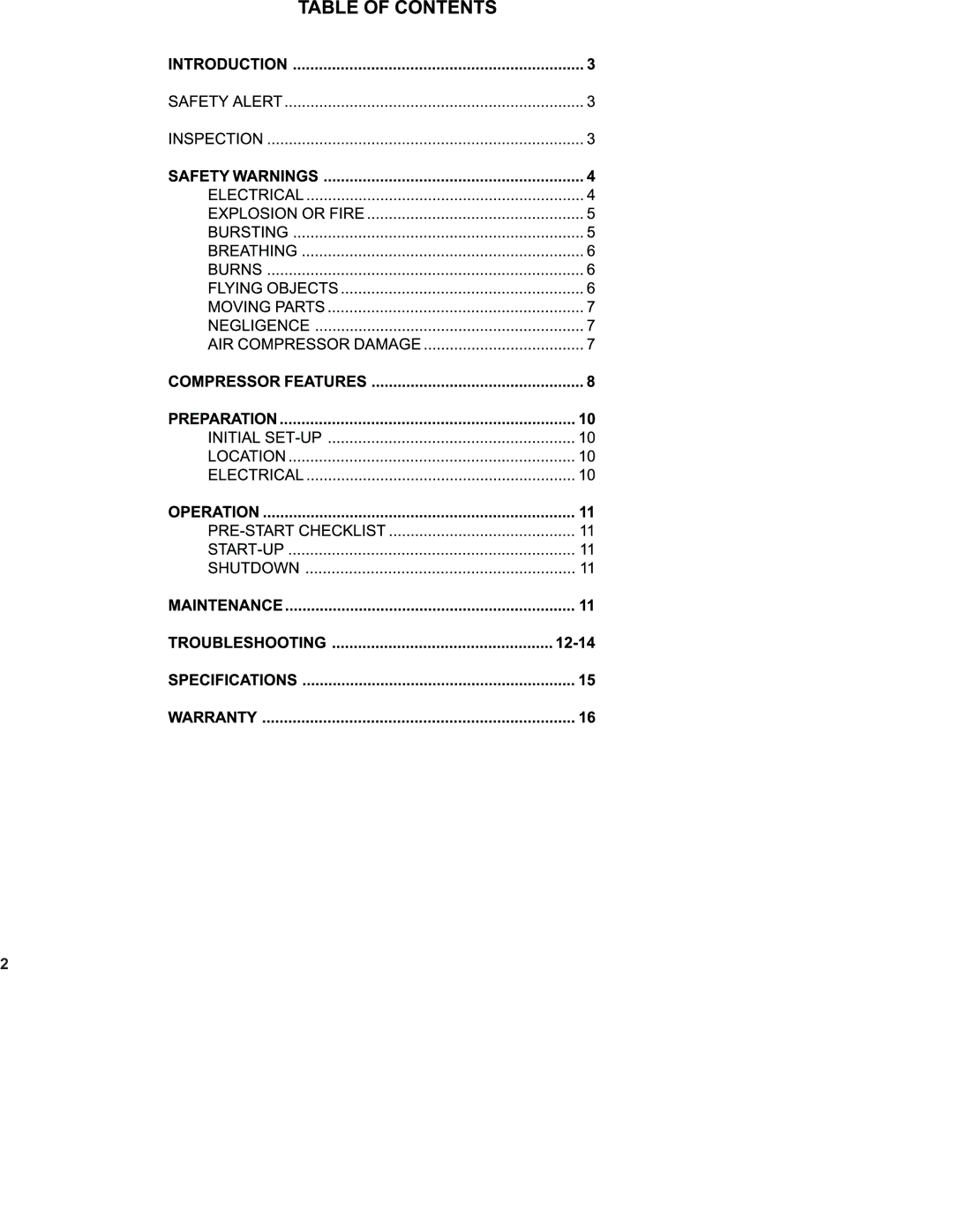 Senco PC1130 operating instructions 