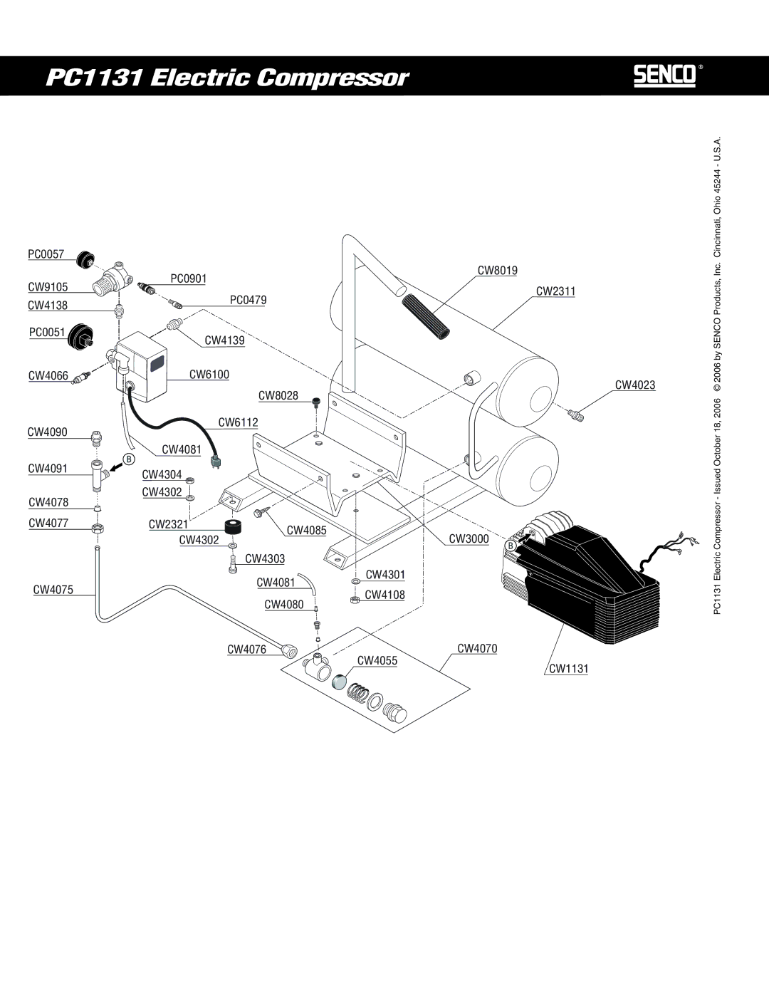 Senco PC1131 manual CW1131 