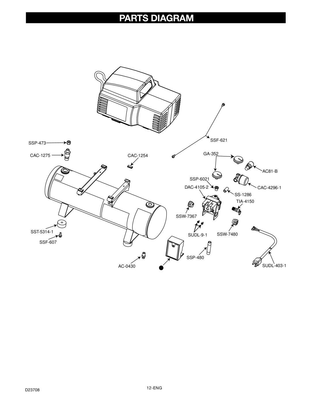 Senco PC2053-1 owner manual Parts Diagram 