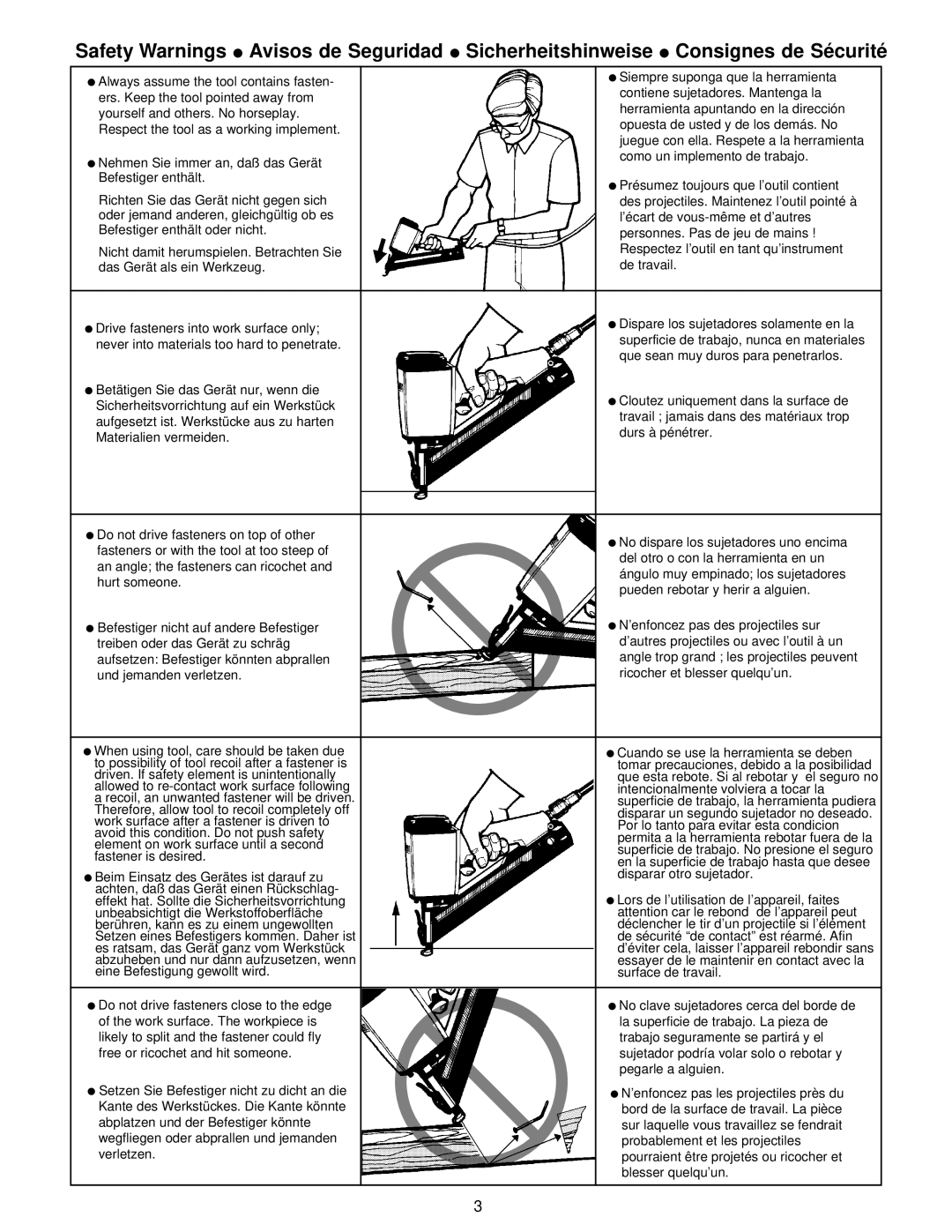 Senco SFN1+ operating instructions 