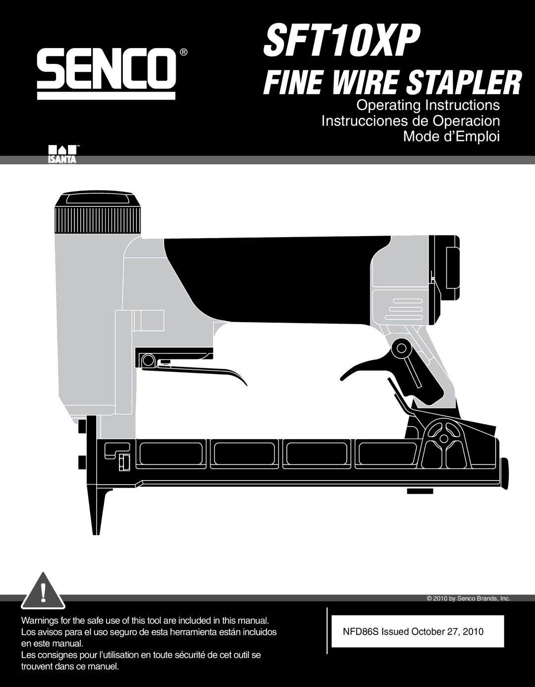 Senco SFT10XP operating instructions 