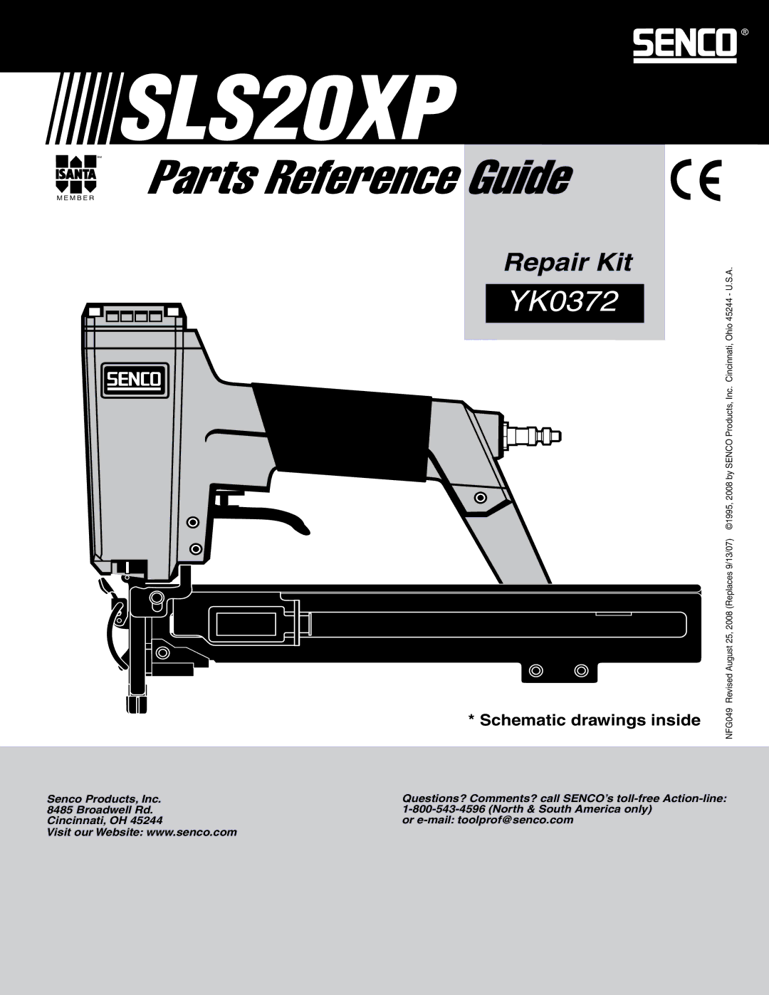 Senco SLS20XP manual YK0372 