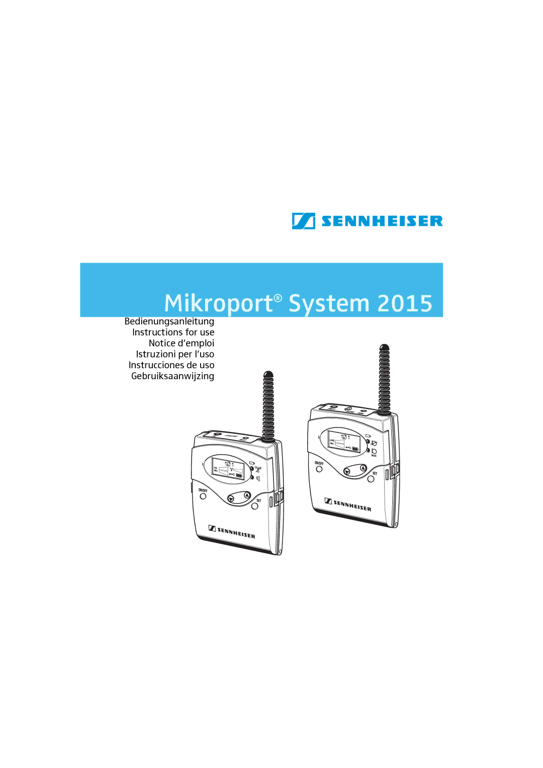 Sennheiser 2015 manual Mikroport System 