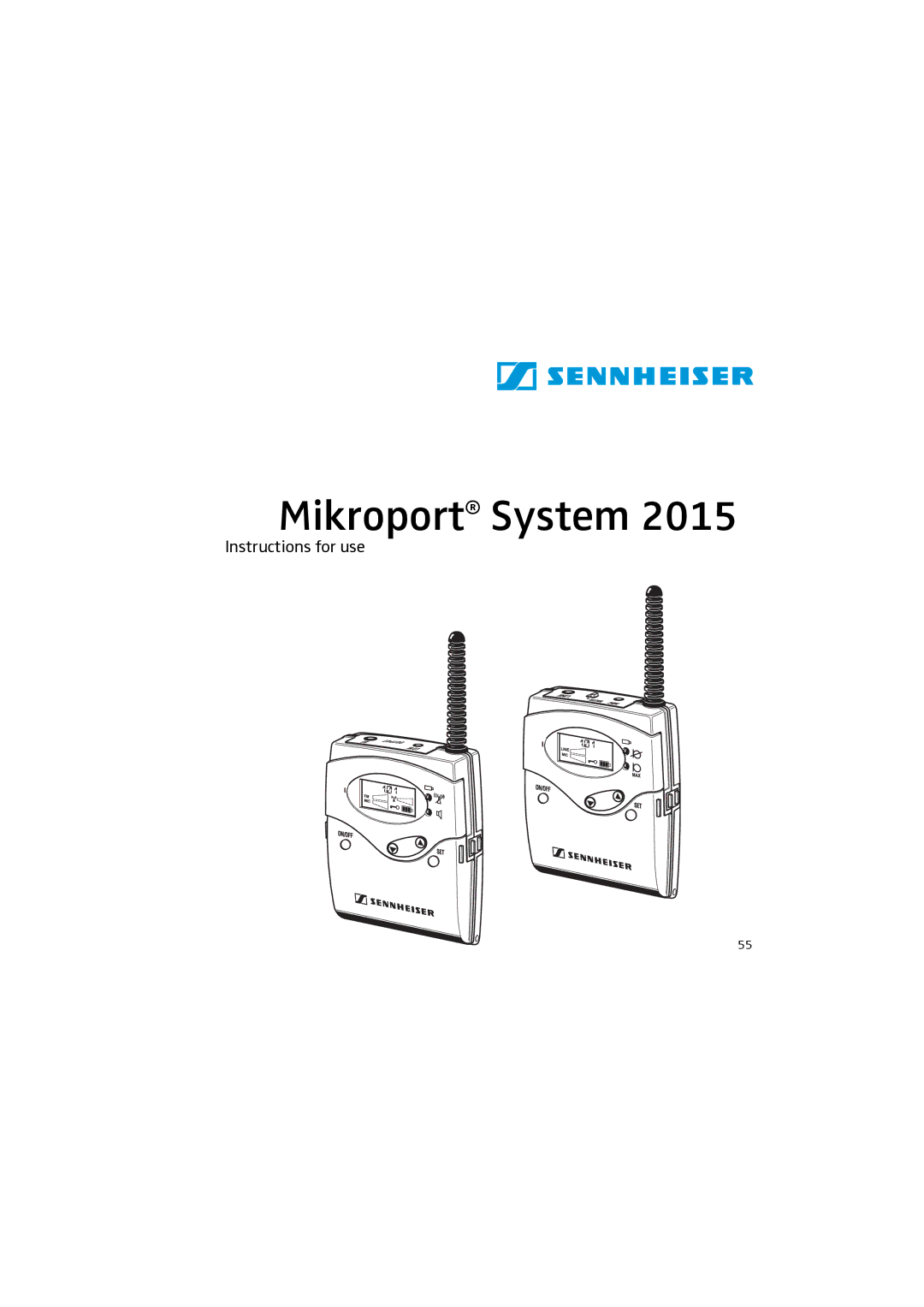 Sennheiser 2015 manual Mikroport System 