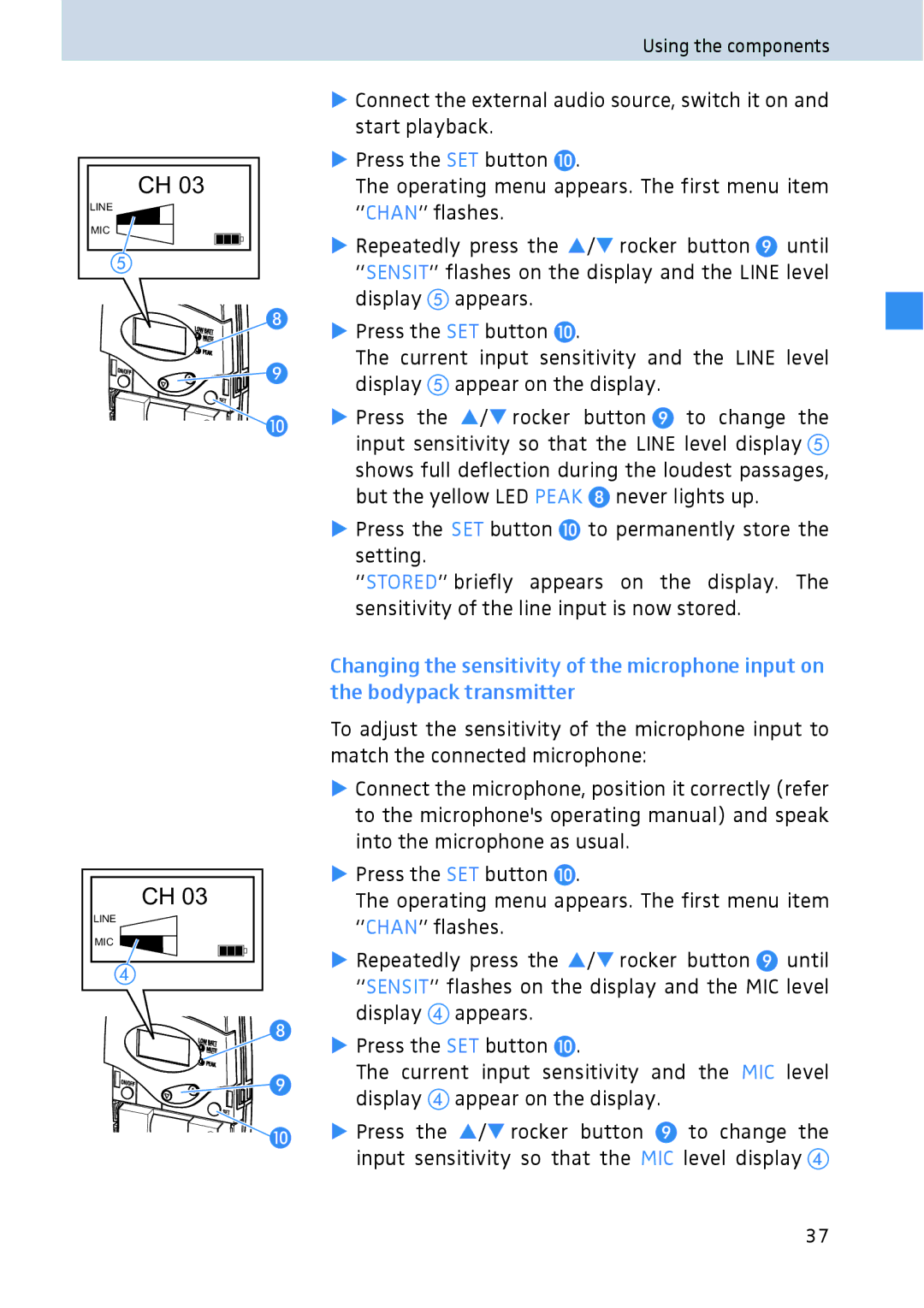 Sennheiser 2020 manual Never lights up 