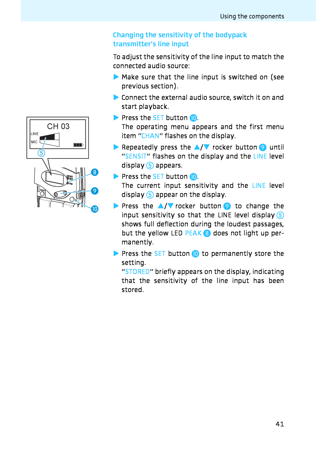 Sennheiser 2020 instruction manual 