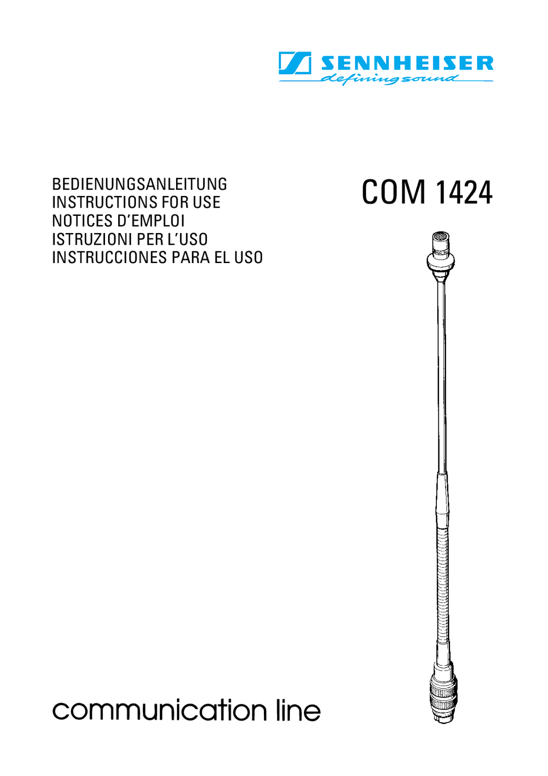 Sennheiser 20230 manual Com 