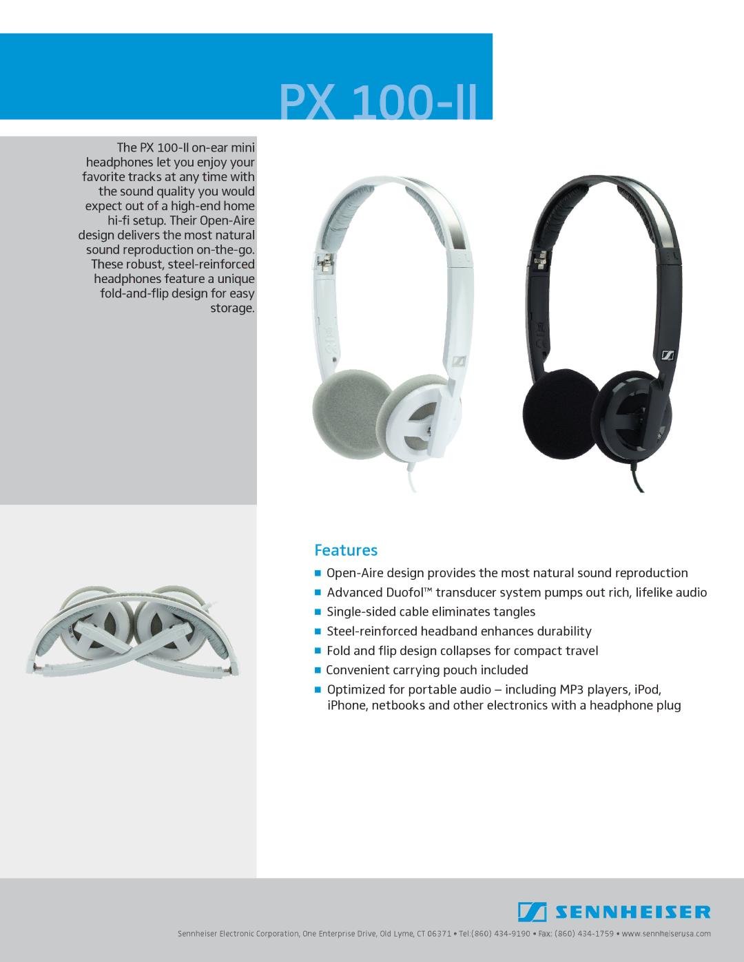 Sennheiser 502816, 502862 manual Features 