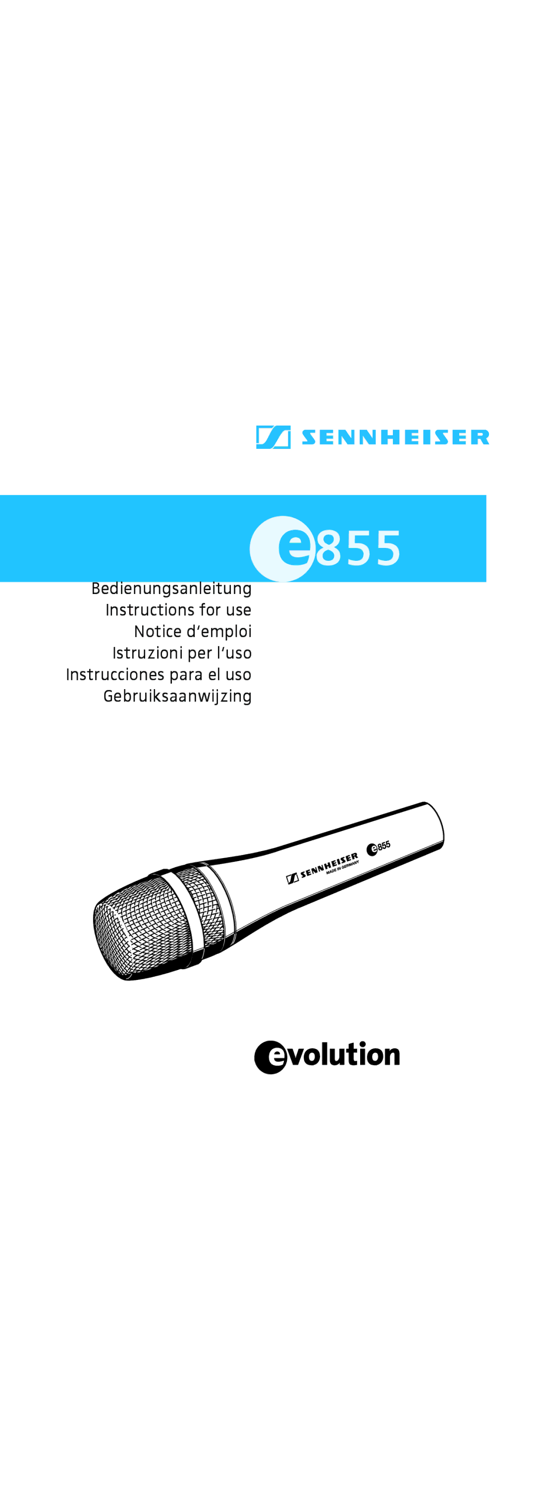 Sennheiser 855 manual 