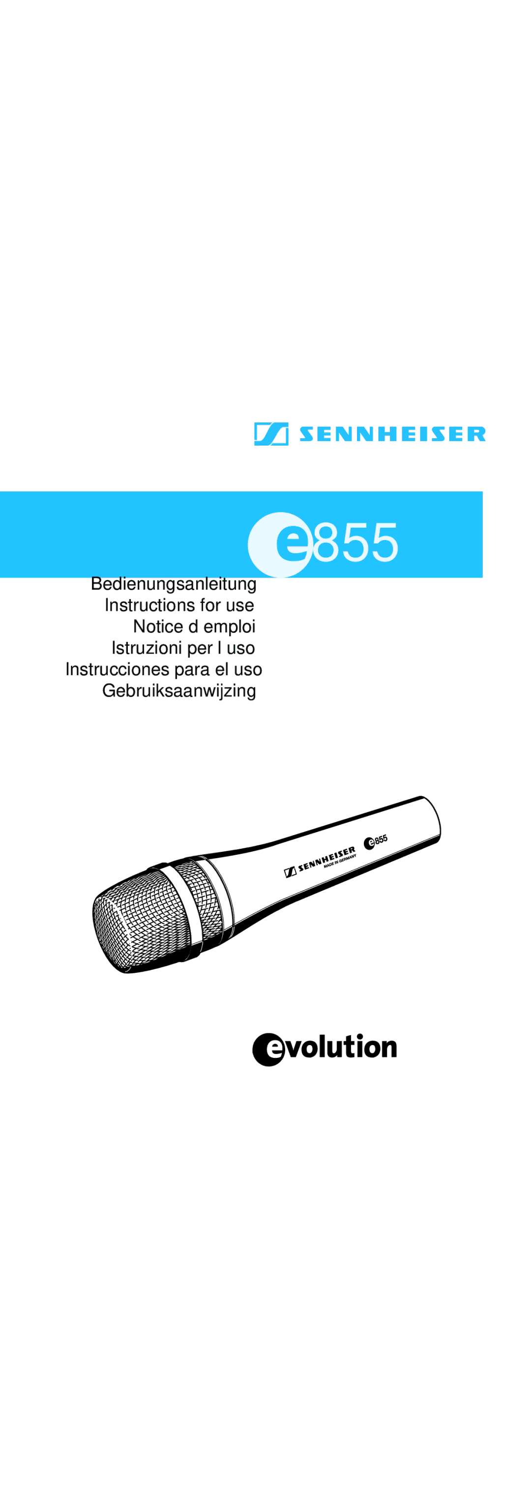 Sennheiser 855 manual 