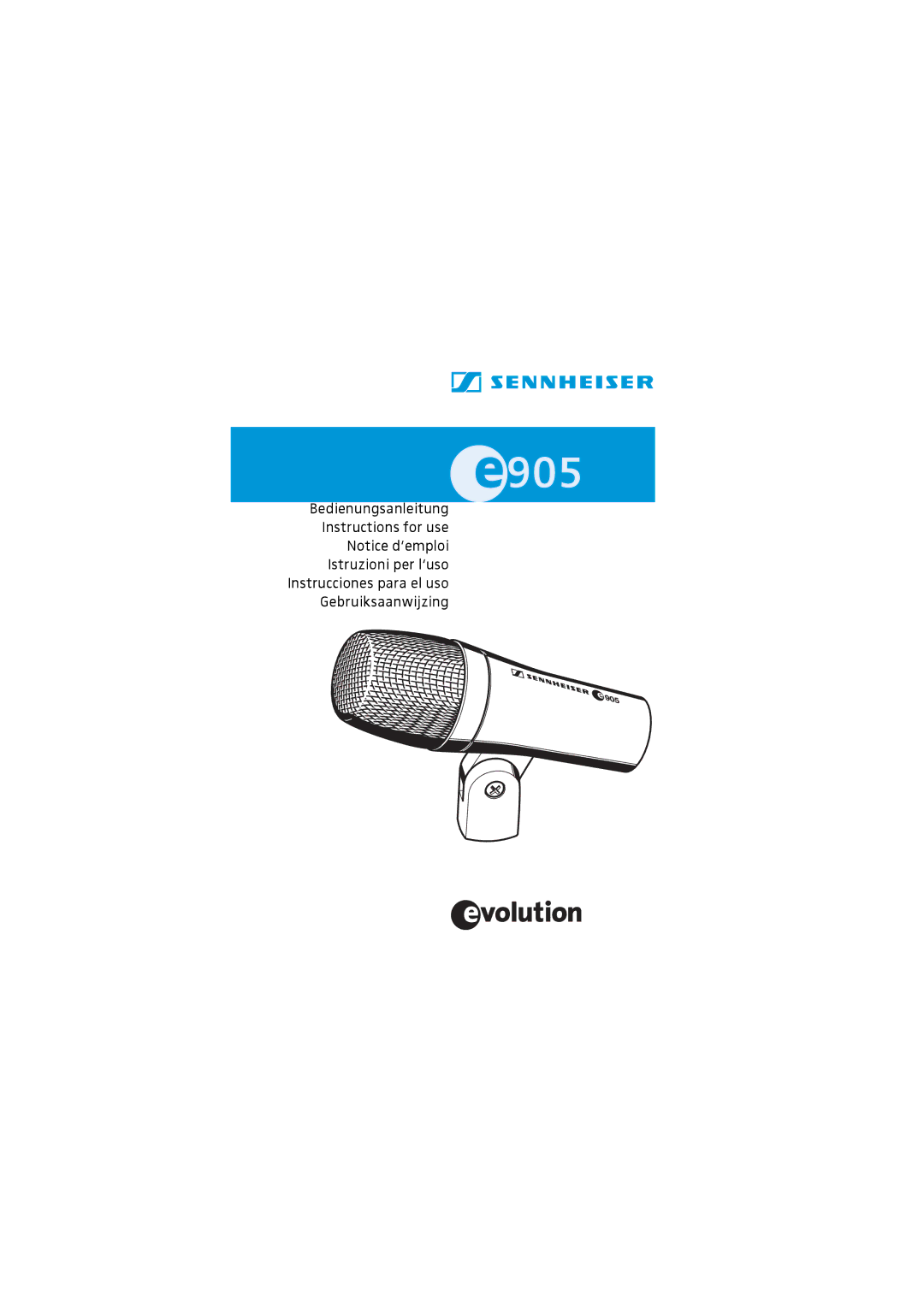 Sennheiser 905 manual 