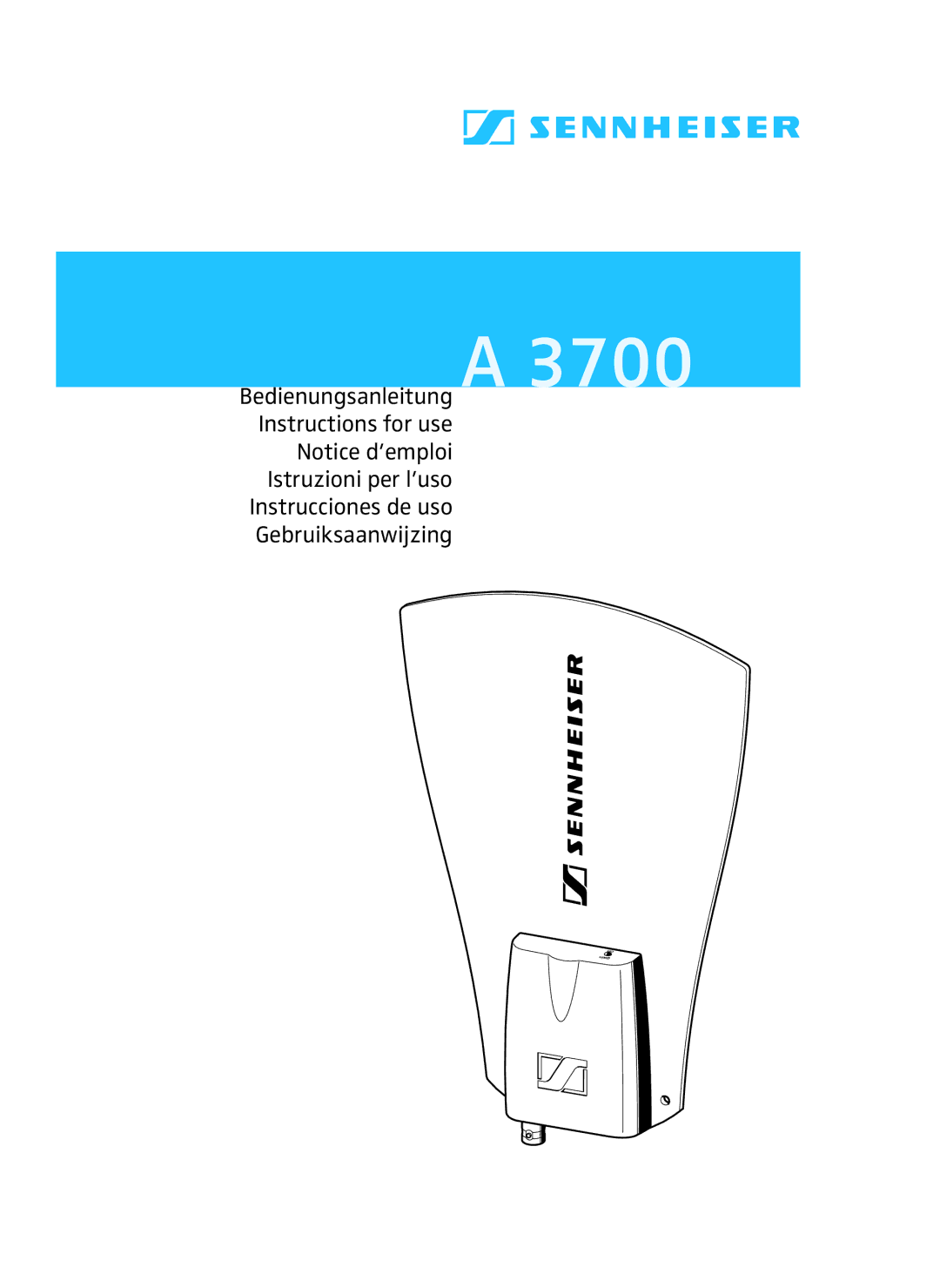 Sennheiser A 3700 manual 