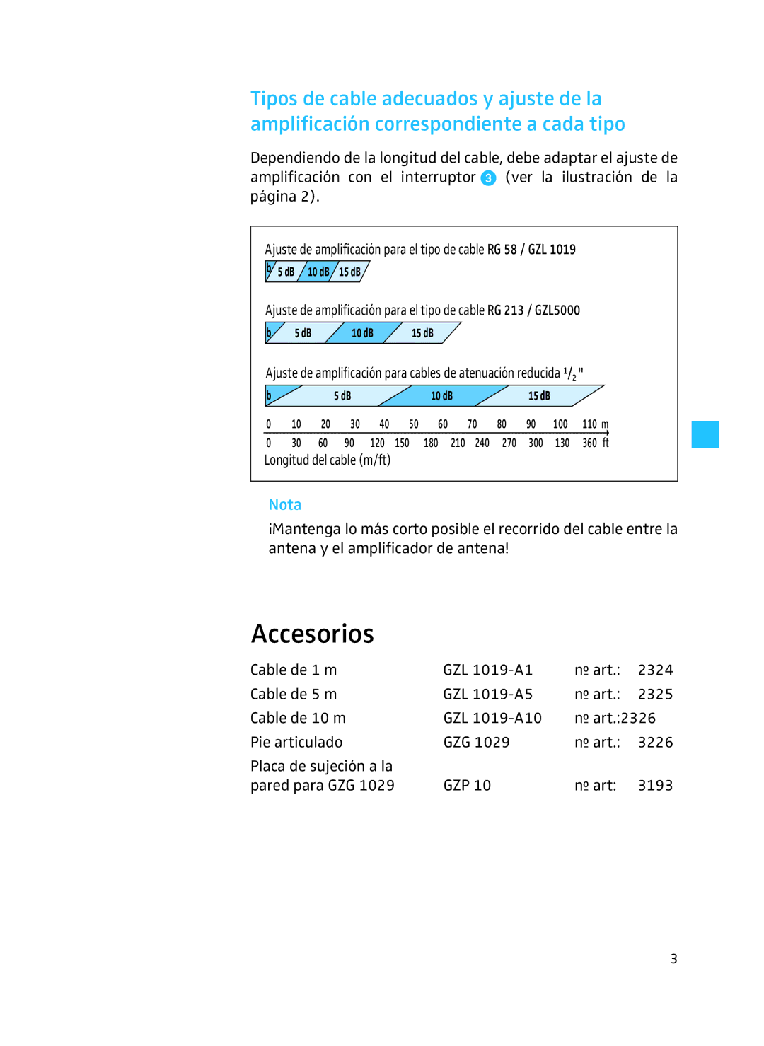 Sennheiser AB 3700 manual Accesorios 