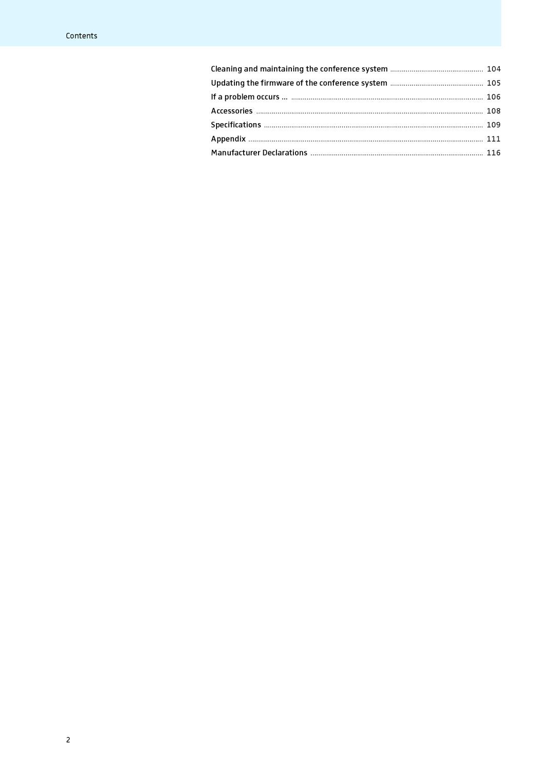 Sennheiser ADN instruction manual 104, 105, 106, 108, 109, 111, 116 