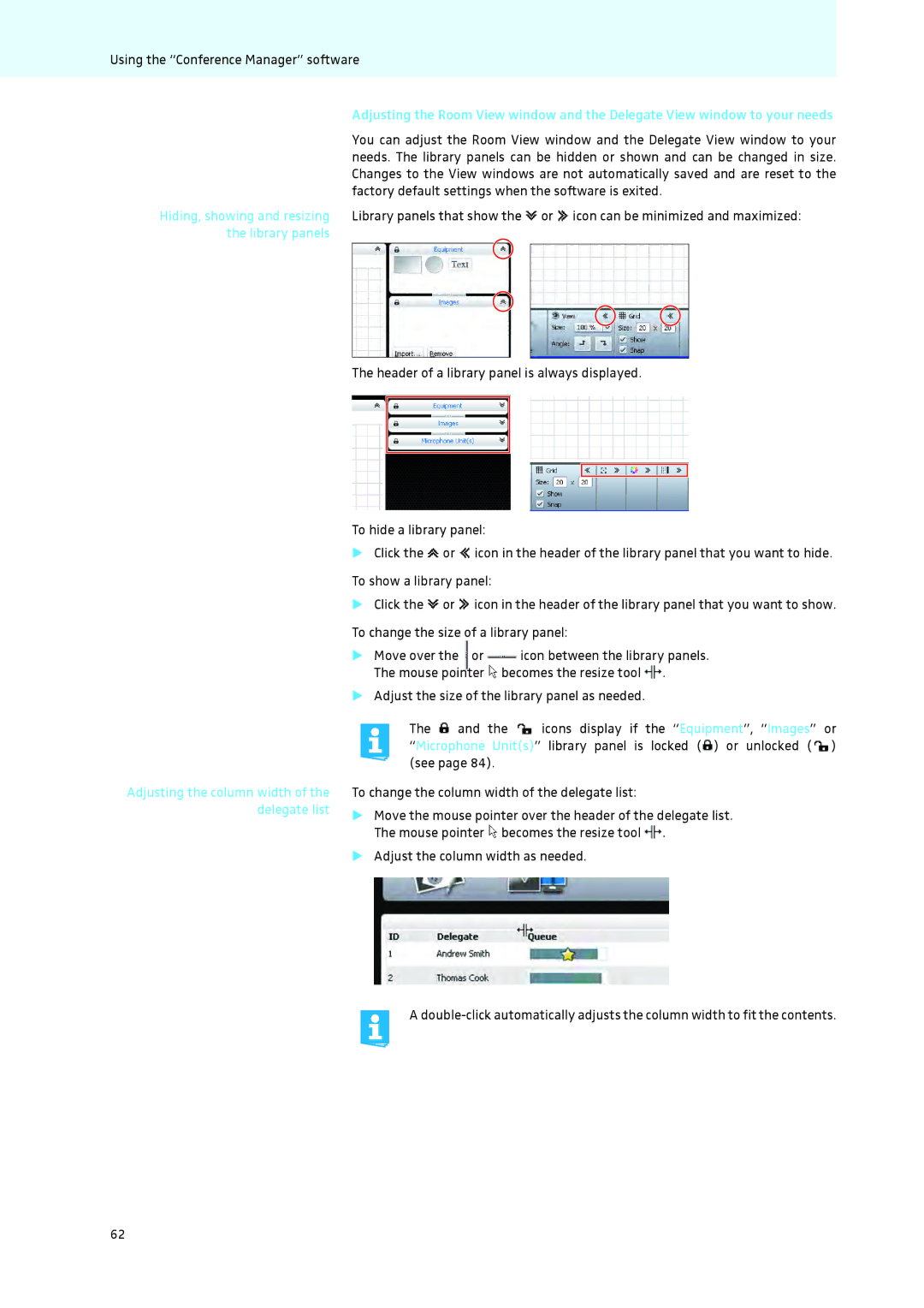 Sennheiser ADN instruction manual Using the Conference Manager software 