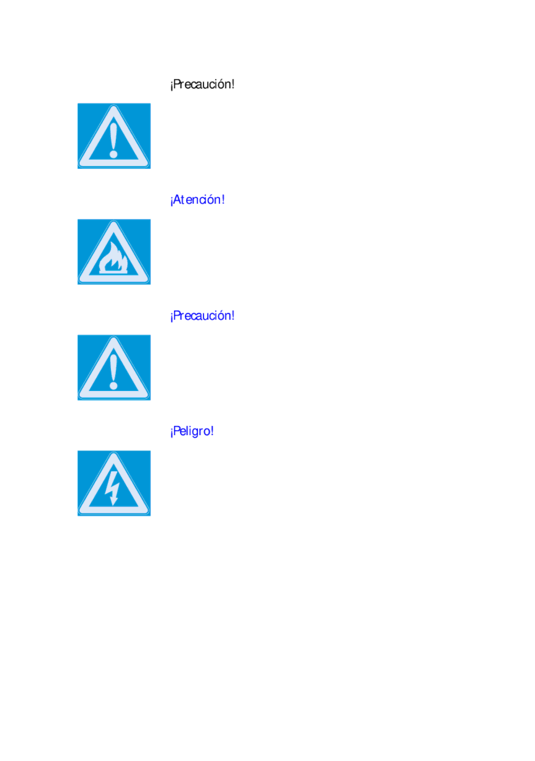 Sennheiser ASP 2 manual Indicaciones para la seguridad, ¡Precaución, ¡Atención, ¡Peligro 