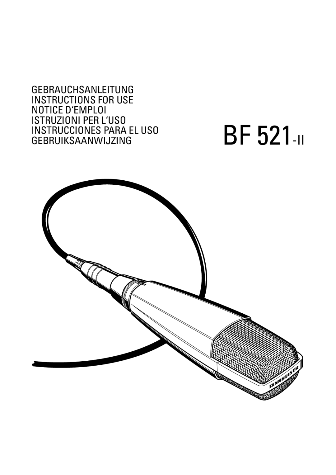 Sennheiser BF 521-II manual 