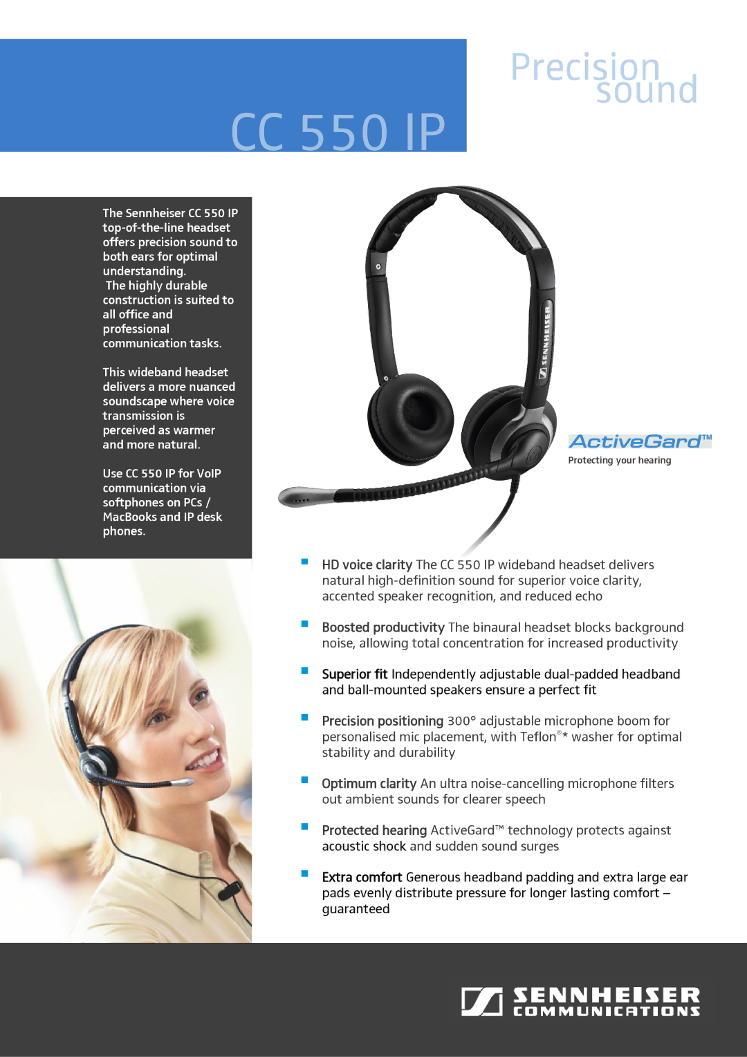 Sennheiser CC550IP manual CC 550 IP 