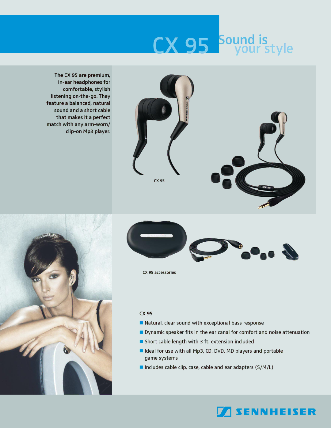 Sennheiser manual CX 95 Sound is your style 