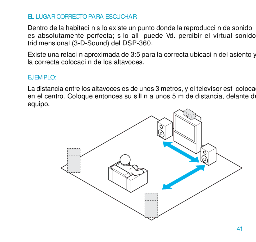 Sennheiser DSP 360 manual EL Lugar Correcto Para Escuchar, Ejemplo 