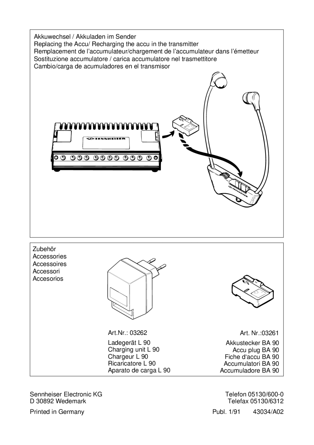 Sennheiser E 180 Stereo manual 