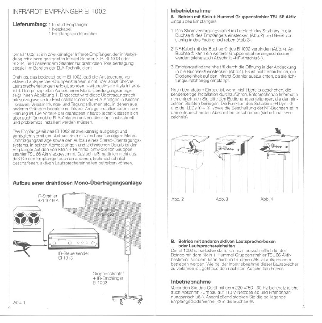 Sennheiser EI 1002 manual 