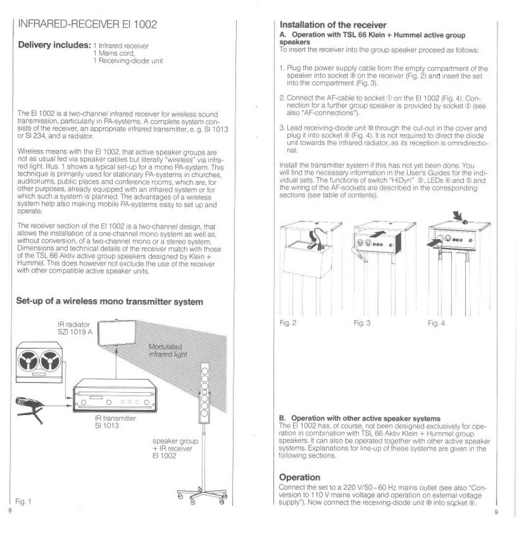 Sennheiser EI 1002 manual 