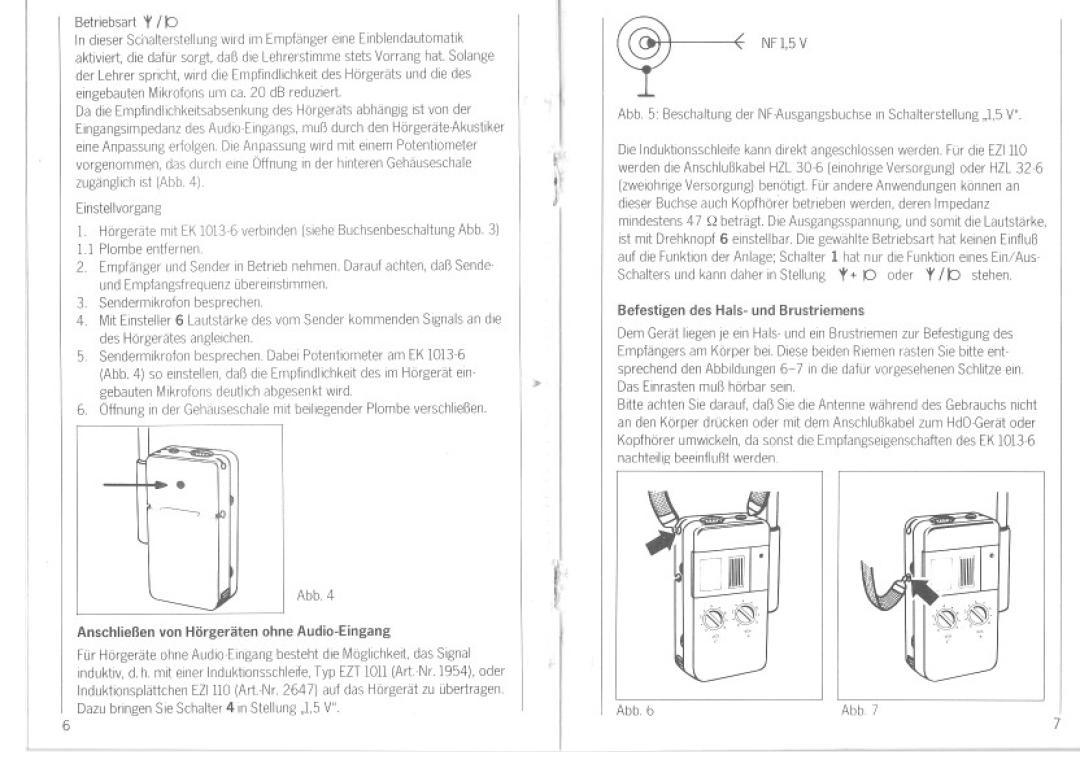 Sennheiser EK 1013-6 manual 