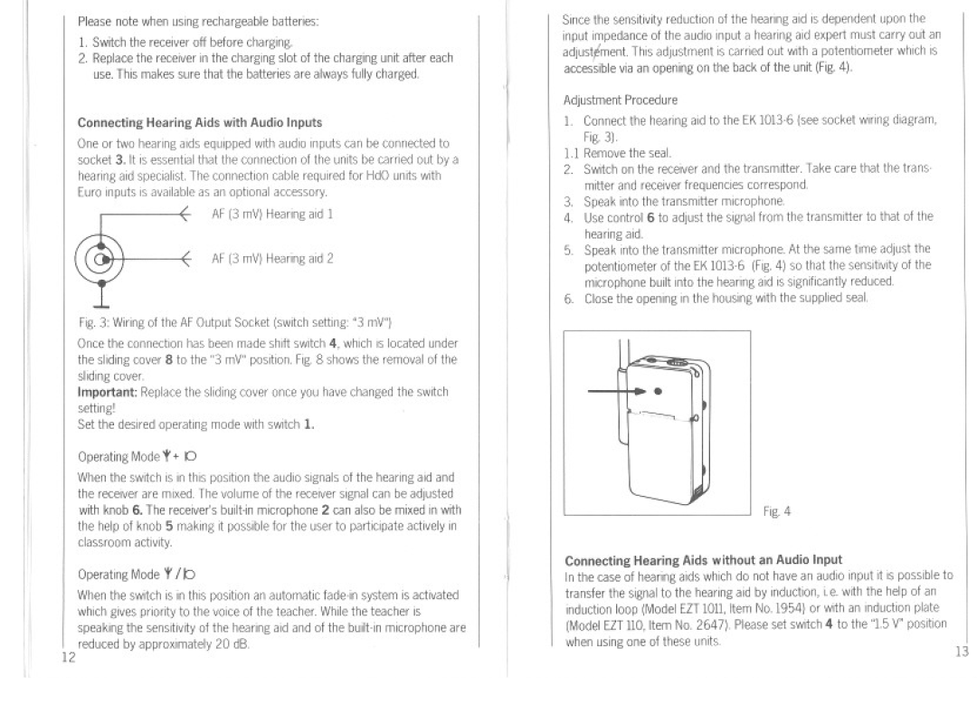 Sennheiser EK 1013-6 manual 