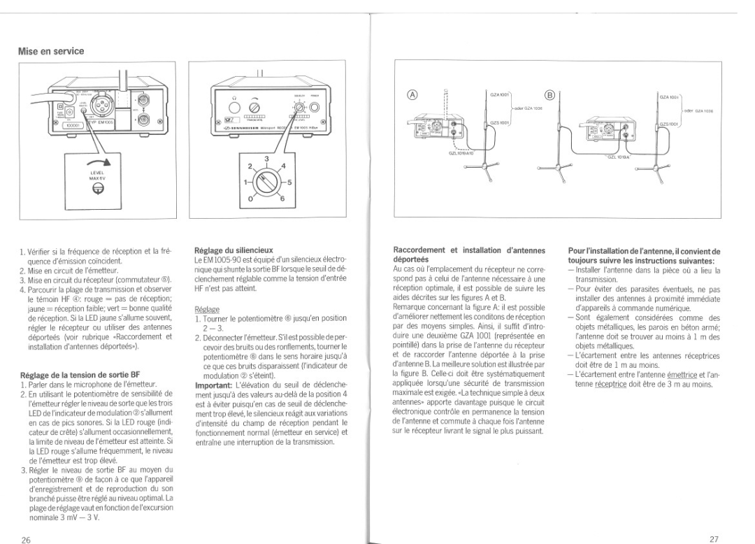 Sennheiser EM 1005-90 manual 