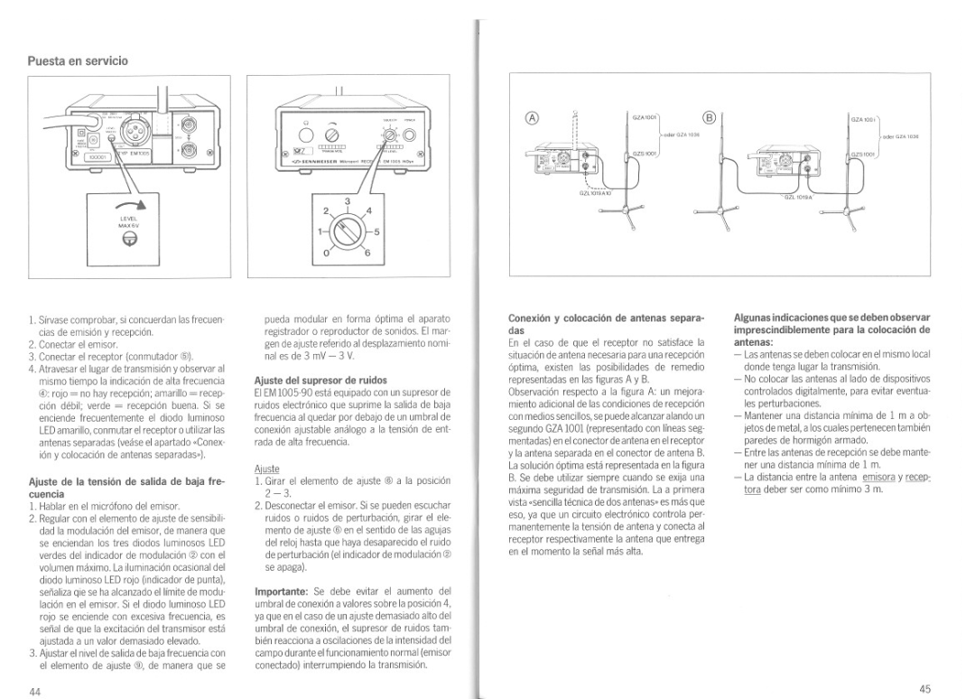 Sennheiser EM 1005-90 manual 