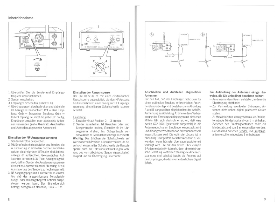 Sennheiser EM 1005-90 manual 