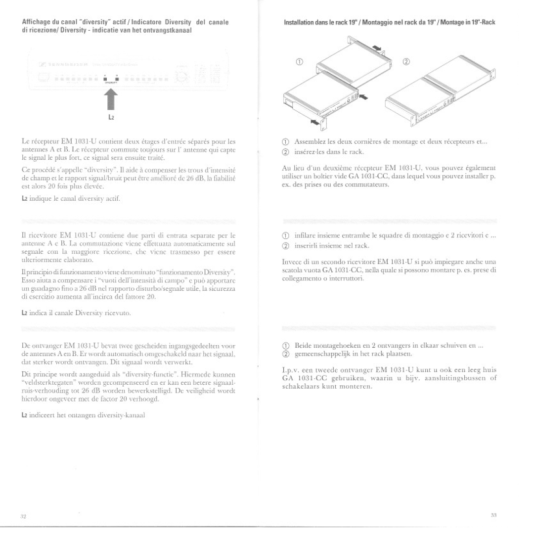 Sennheiser EM 1031-U manual 