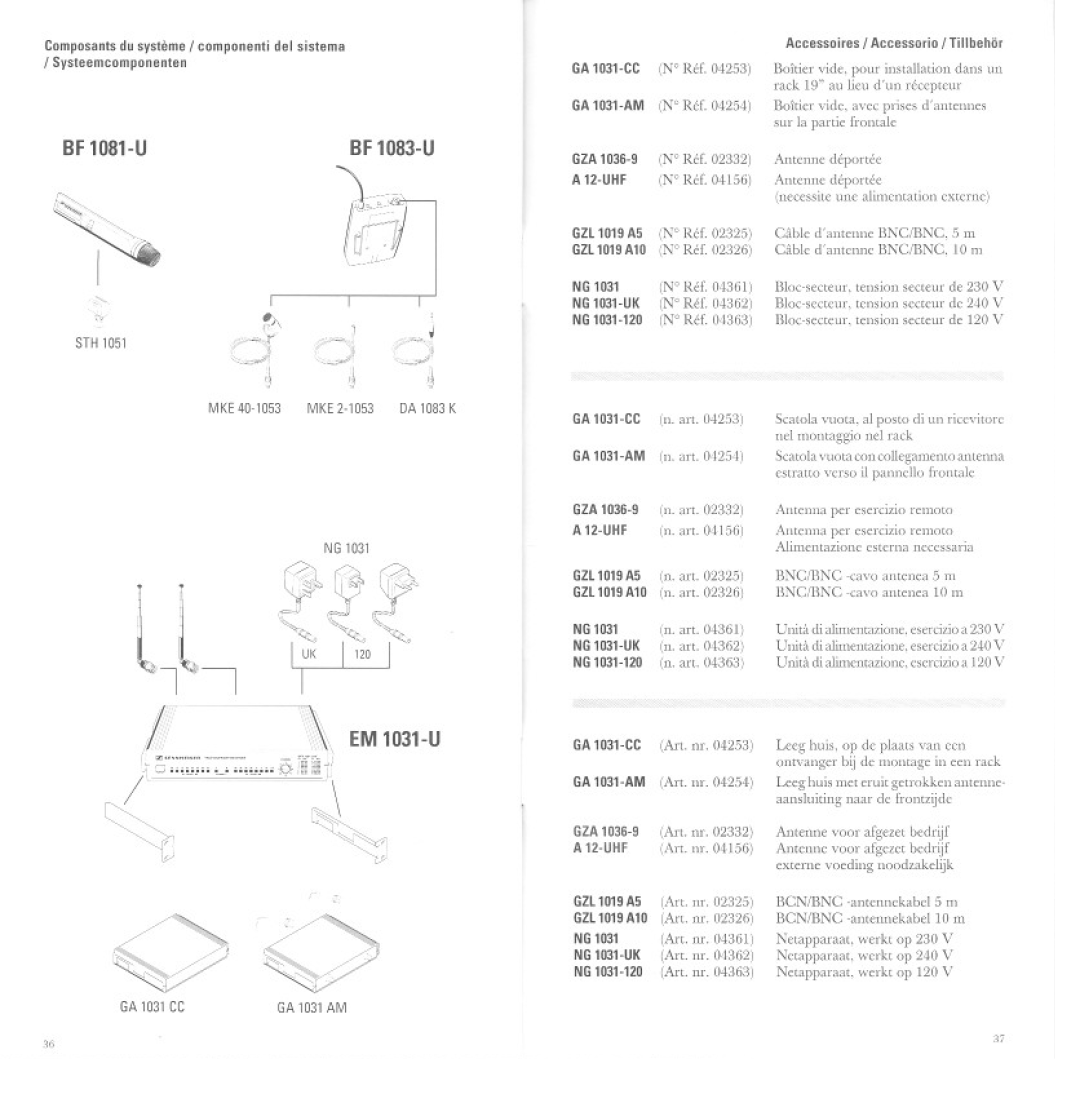 Sennheiser EM 1031-U manual 