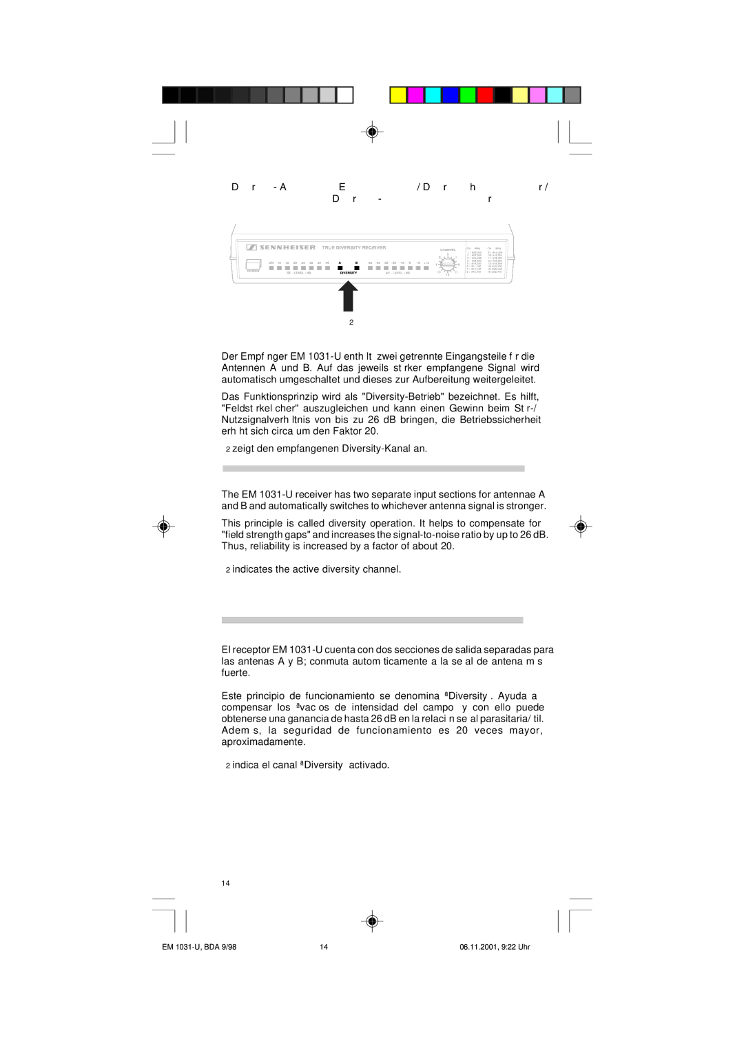 Sennheiser manual EM 1031-U, BDA 9/98 06.11.2001, 922 Uhr 