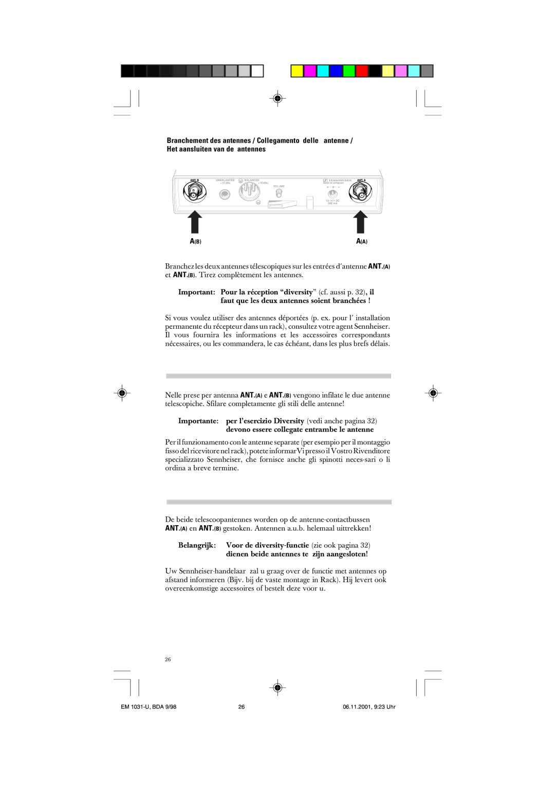 Sennheiser manual EM 1031-U, BDA 9/98 06.11.2001, 923 Uhr 