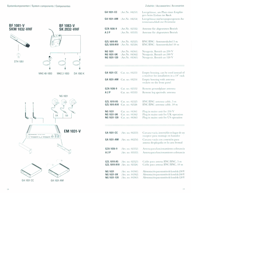 Sennheiser EM 1031-v manual 