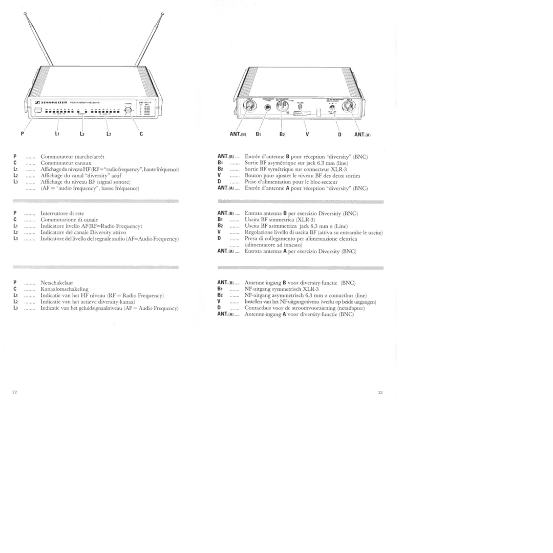 Sennheiser EM 1031-v manual 