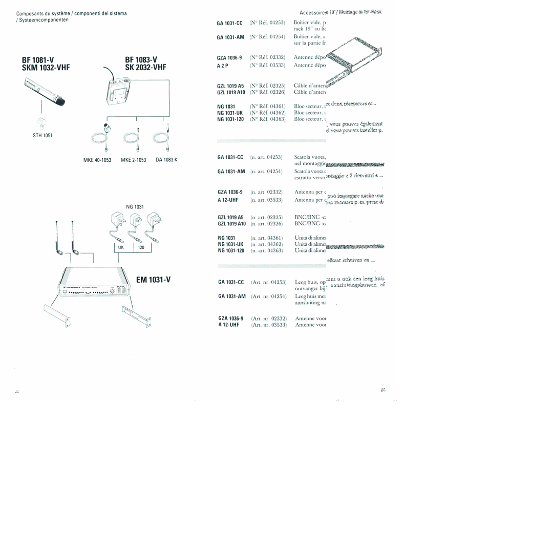 Sennheiser EM 1031-v manual 