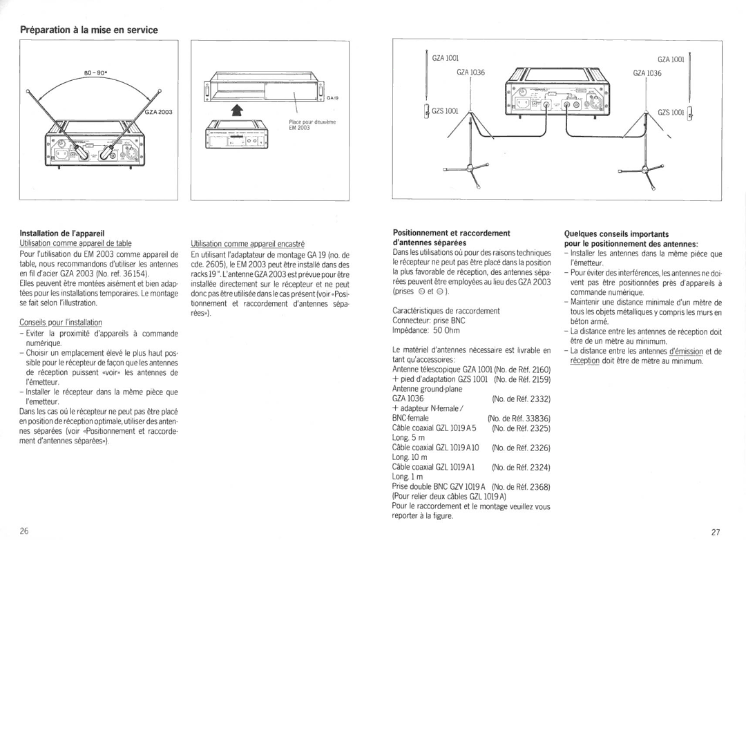 Sennheiser em 2003-9 manual 