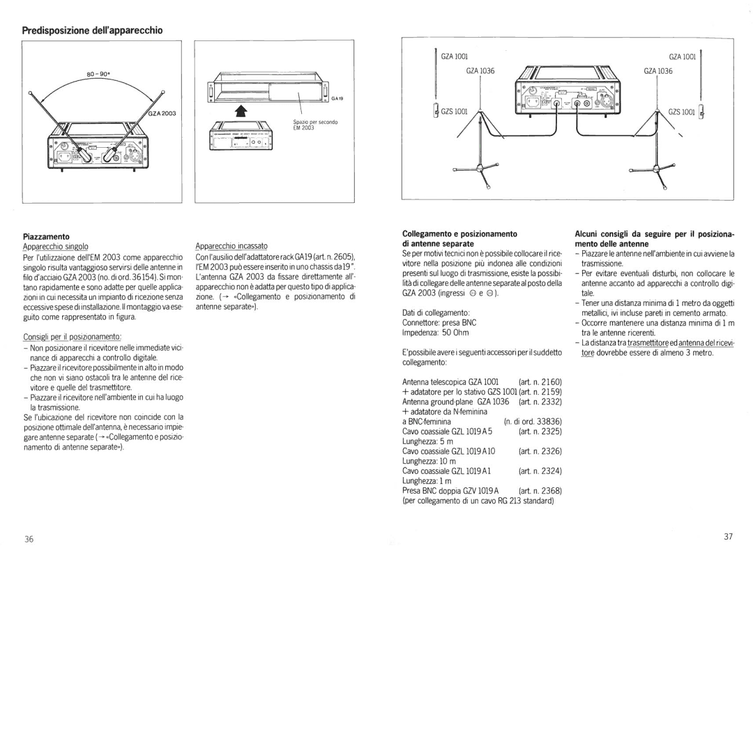 Sennheiser em 2003-9 manual 